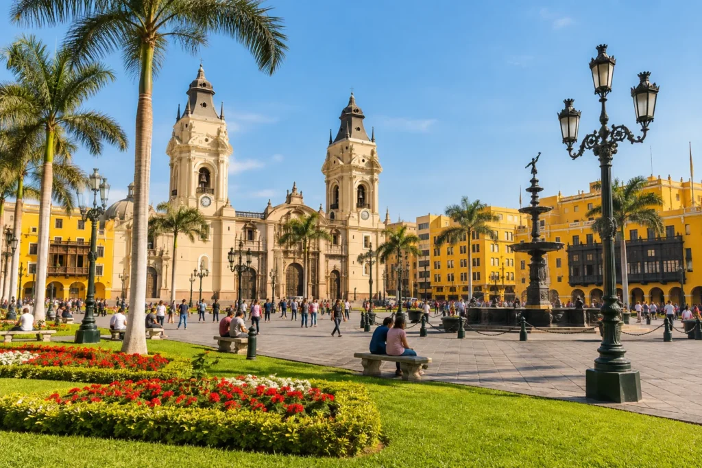 Imagen ilustrativa de la Plaza Mayor de Lima, Perú